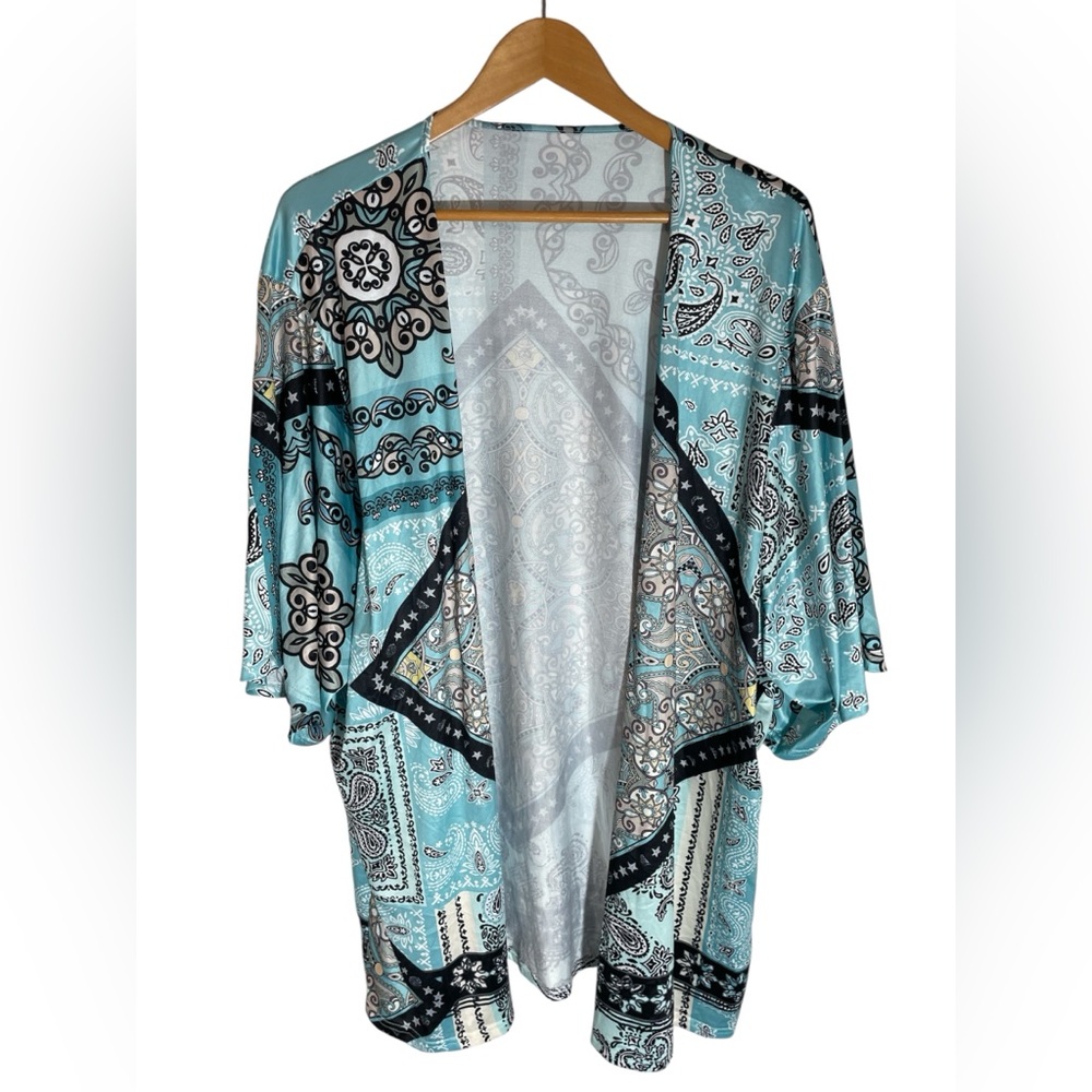 B8- Bohemian Paisley Kimono Cardigan